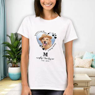 Camiseta Mascota en memoria de mascota Pérdida Personalizad