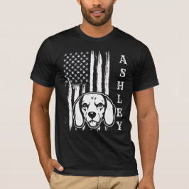 Camiseta MASCOTA estadounidense Patriot Beagle Dog
