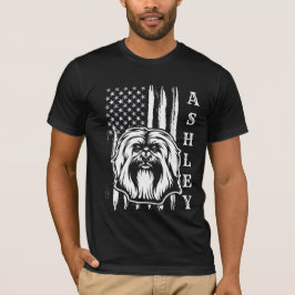 Camiseta MASCOTA estadounidense Patriot Havanese Dog