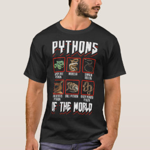 Camiseta Mascota Exótico Snake Reptile Ball Python Pythons