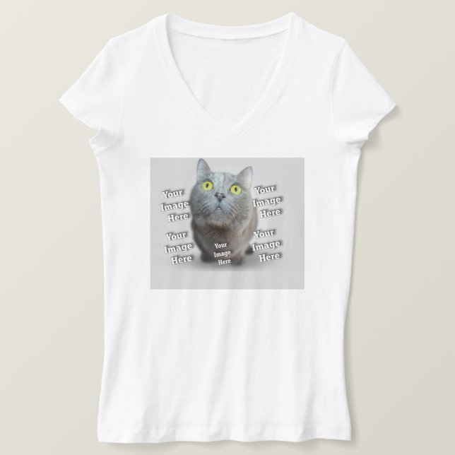Camiseta MASCOTA Foto ✨ encantador Personalizado (Anverso del diseño)