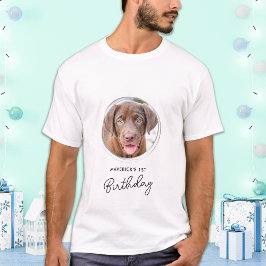 Camiseta Mascota Foto Perro Cumpleaños Personalizado
