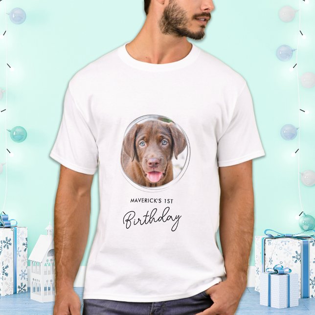 Camiseta Mascota Foto Perro Cumpleaños Personalizado (Subido por el creador)