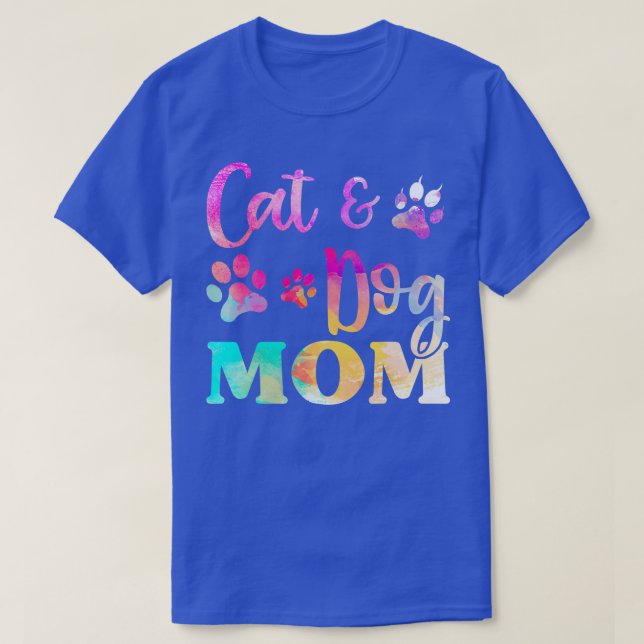 Camiseta Mascota Gato Perro Mamá Para Mujeres, Día de la Ma (Diseño del anverso)