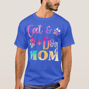 Camiseta Mascota Gato Perro Mamá Para Mujeres, Día de la Ma
