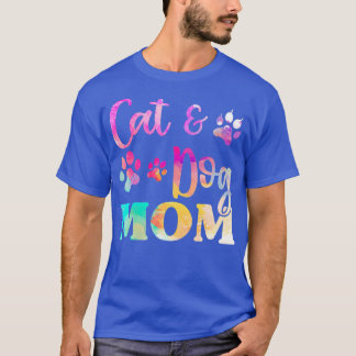 Camiseta Mascota Gato Perro Mamá Para Mujeres, Día de la Ma