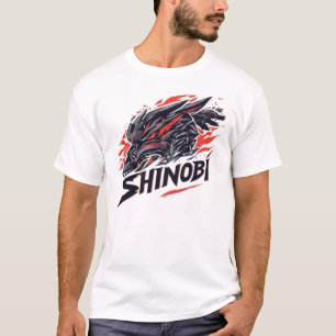 Camiseta Mascota gráfica de Shinobi Cyber Wolf Gaming - Jap