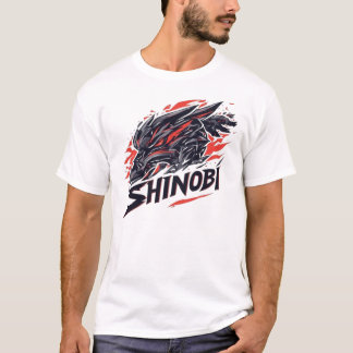 Camiseta Mascota gráfica de Shinobi Cyber Wolf Gaming - Jap