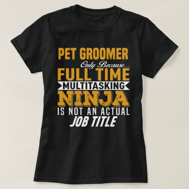 Camiseta Mascota Groomer (Diseño del anverso)