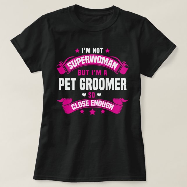 Camiseta Mascota Groomer (Diseño del anverso)