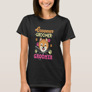Camiseta Mascota Groomer I Perro Grooming Uniforme I Perro 