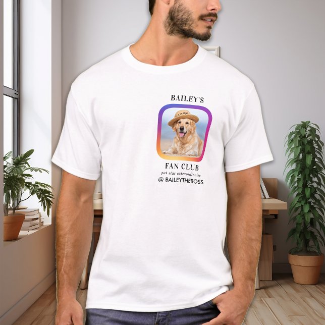 Camiseta Mascota Influencer Fan Club Personalizado de Insta (Subido por el creador)