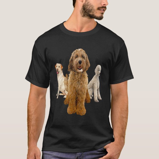 Camiseta Mascota Labradoodle Propietario Diseño de imagen c (Anverso)