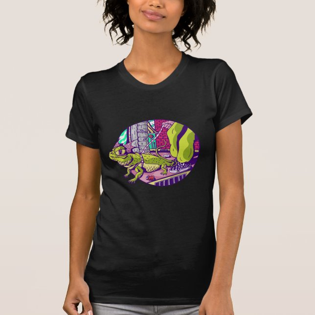 Camiseta Mascota Lagarto Divertida (Anverso)