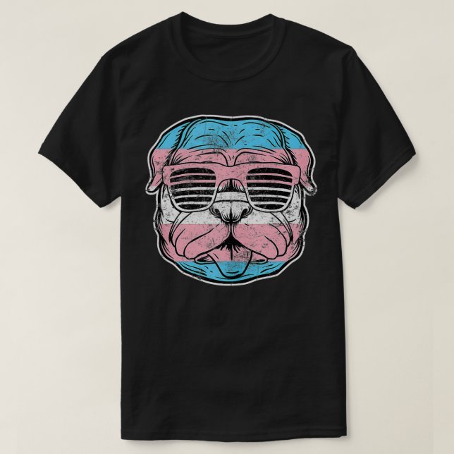 Camiseta Mascota LGBTQ Transseual Pride Tr (Diseño del anverso)