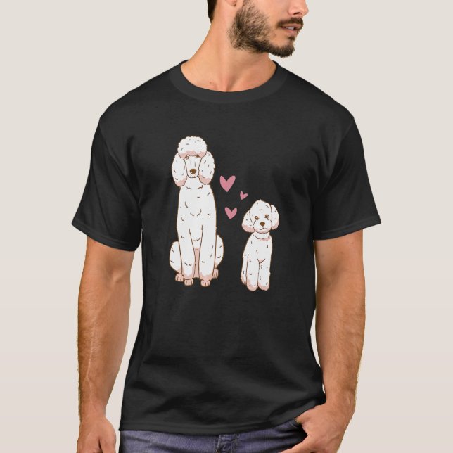 Camiseta Mascota Love Poodle Dog Cute (Anverso)