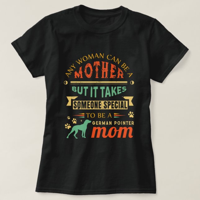Camiseta Mascota madre madre del SPG de punteros cortos ale (Diseño del anverso)