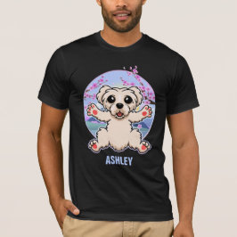 Camiseta Mascota maltés de perro con regalo de Kawaii