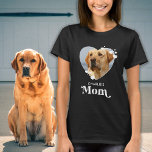 Camiseta Mascota Mamá Personalizado foto perro personalizad<br><div class="desc">Perro Mamá... Sorprende a tu perra mamá favorita este día de la madre, a los Navidades o su cumpleaños con esta camiseta de fotos de personalizado mascota super adorable. Personalizar esta camiseta de mamá perro con las fotos favoritas de tu perro, y nombre. ¡Esta camisa de mamá de perro es...</div>
