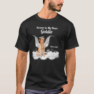 Camiseta Mascota Memorial Angel Dog Golden Retriever