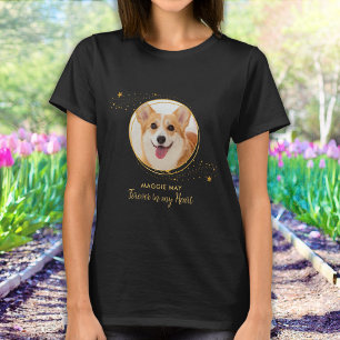 Camiseta Mascota Memorial de Perro Elegante Moda Estrellas 