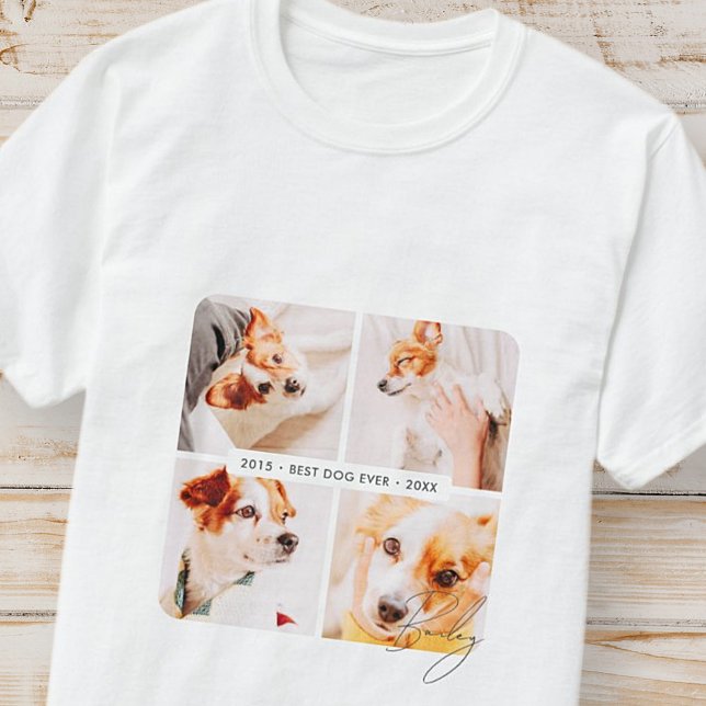 Camiseta Mascota Memorial Mejor Perro Collage de fotos Mode (Subido por el creador)