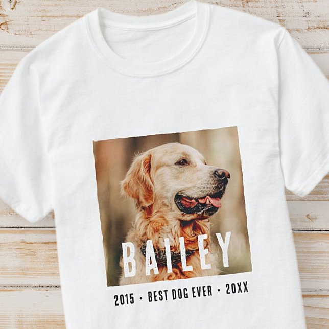 Camiseta Mascota Memorial Moderno Mejor Perro Personalizado (Subido por el creador)