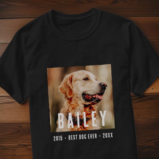 Camiseta Mascota Memorial Moderno Mejor Perro Personalizado (Subido por el creador)