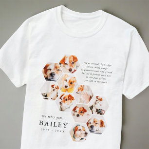Camiseta Mascota Memorial Moderno Simple 10 Collage de foto