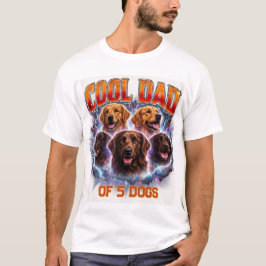 Camiseta Mascota Moderna Simple y Fresca con Número y Foto 