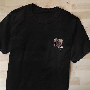 Camiseta Mascota Moderno y sencillo nombre y foto de Guay
