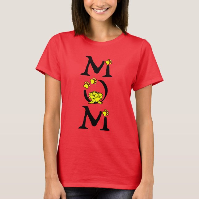 Camiseta Mascota Mom graphic tee (Anverso)