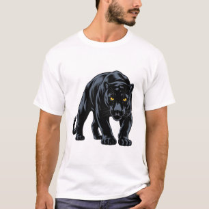 Camiseta Mascota Pantera Negra Acechando