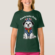 Mascota patriótica de animales divertidos Perro Ga