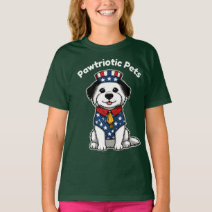 Camiseta Mascota patriótica de animales divertidos Perro Ga