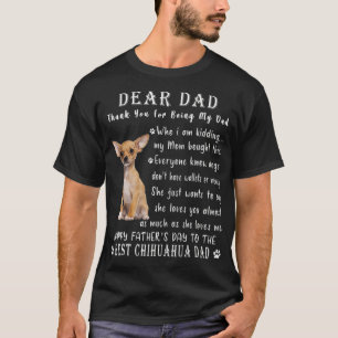 Camiseta Mascota perro Chihuahua ama a los padres Día de Ch