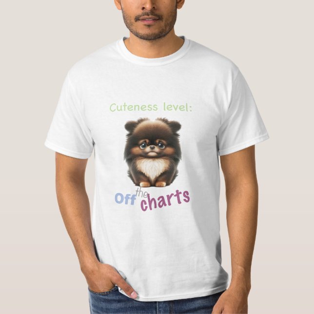 Camiseta Mascota Perro Cuidad Nivel Cuta Adorable Graciosa  (Anverso)
