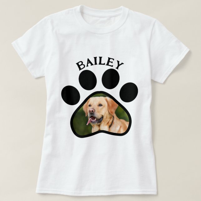 Camiseta Mascota Perro o imagen de gato (Diseño del anverso)