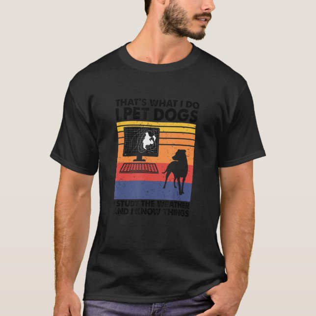 Camiseta Mascota Perros Estudio El Tiempo Y Sé Que Las Cosa (Anverso)