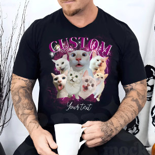 Camiseta Mascota personalizado, Bootleg Mascota retro gráfi