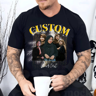 Camiseta Mascota personalizado, Bootleg Mascota retro gráfi