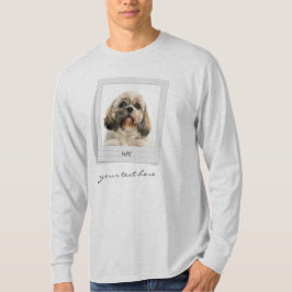 Camiseta Mascota personalizado Fotograma de cumpleaños pers