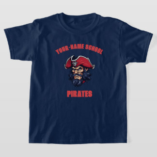 Camiseta Mascota pirata personalizado | Red - Equipo de Esc
