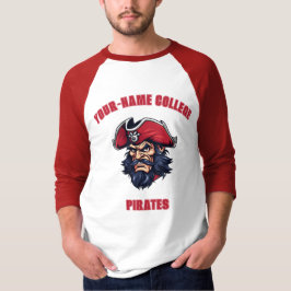 Camiseta Mascota pirata personalizado | Red - Equipo de Esc