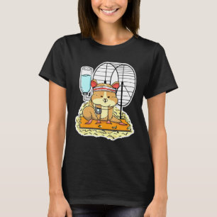 Camiseta Mascota propietario de Hamster Stretching Animal H