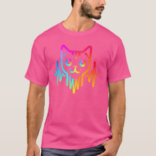 Camiseta Mascota Propietario Kitten Lover Electrocardiogram