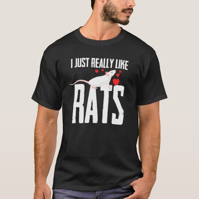 Camiseta Mascota Rat Slogan 2 (Anverso)