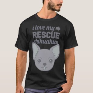 Camiseta Mascota rescata a Chihuahua Refugio de amor a perr
