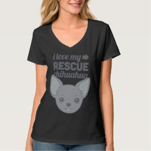 Camiseta Mascota rescata a Chihuahua Refugio de amor a perr
