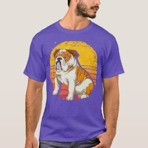 Camiseta Mascota Retro Animal Dog Lover propietario Bulldog